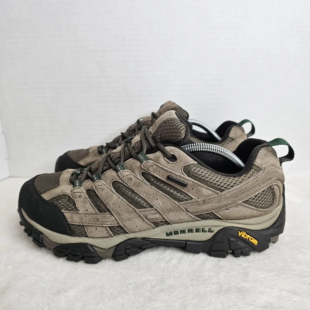 Merrell Moab 2 Vent Hiking Shoes Walnut Mens Size 11.5 Suede Mesh Vibram Sole